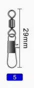 10 pcs Ball bearing swivels #5 rated for 28 lbs